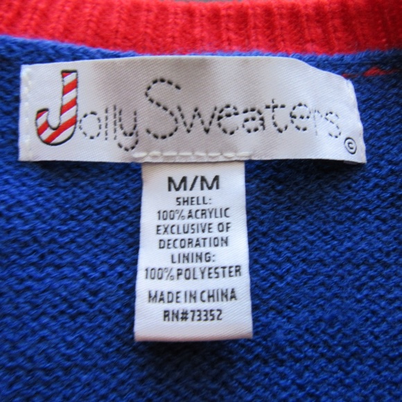 Jolly Sweaters Ugly Christmas Sweater Lot Sz M - Picture 5 of 8